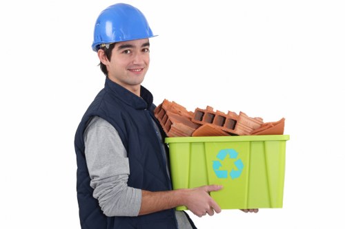 Professional team performing office clearance in Carshalton